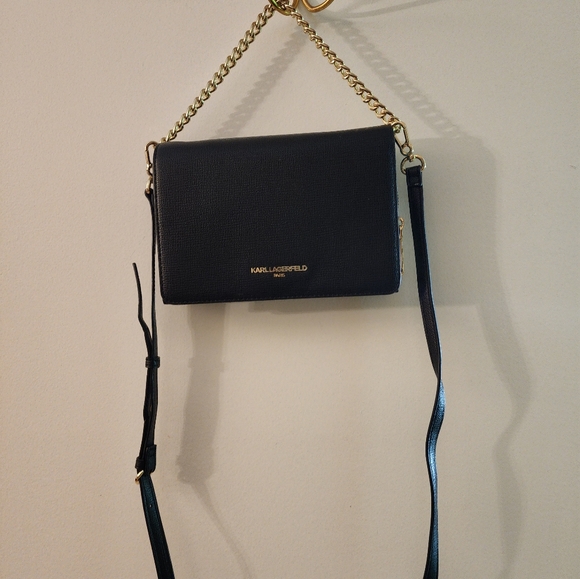 Karl Lagerfeld Paris Lourdes Mini Crossbody Wallet - Picture 2 of 13